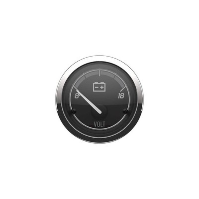 Mercury Marine 0-18 Volt Gauge Classic Black/Chrome 8M6020009