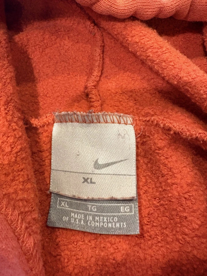 Vintage Early 2000’s Nike Sweatshirt Hoodie Rare Orange Color Adult XL - Image 4 of 4