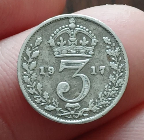 1917 George V Threepence — photo from the most recent tracked eBay sale