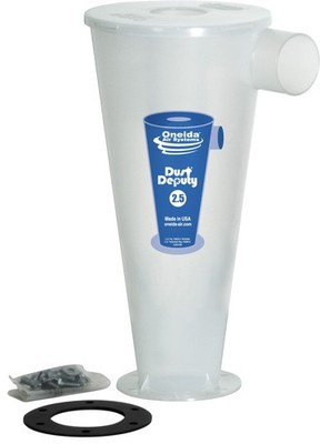 Dust Deputy 2.5 DIY Cyclone Separator Attachment with Adapters for Wet and Dr...