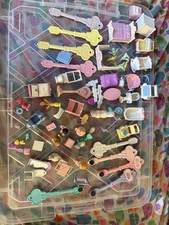 Vintage Fisher Price Precious Places Magnetic Lot Figures Accessories 63 Pieces