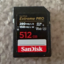 SanDisk Extreme PRO 512GB SDXC Class 10 High Speed High Capacity Memory Card