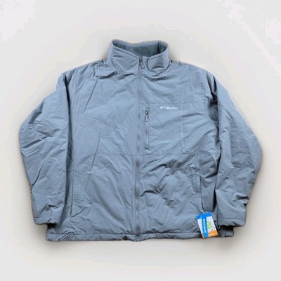 NWT Columbia Men's Northern Utilizer Gray Casual Fleece Lined Jacket Size 4X