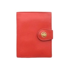 Longchamp Leather WHook Bifold Wallet Red Coin  Bill Purse Ages 14 
