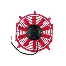 Mishimoto Red 12 Inch Electric Fan Compact Design Reversible Cooling Fan 1150...