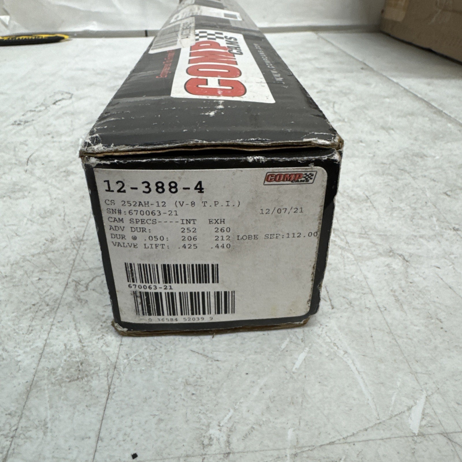 COMP Cams 12-388-4 Computer Controlled Hydraulic Flat Tappet Camshaft