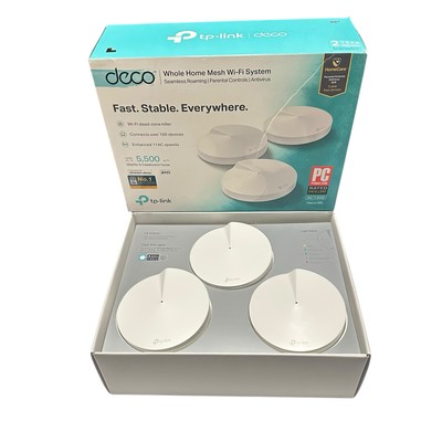 TP-Link Deco M5 Router AC1300 Whole Home Wi-Fi System 3-Pack - New Open Box.
