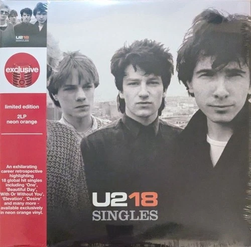 U2 U218 Singles 2LP Neon Orange Vinyl Target Exclusive Gatefold NEW SEALED