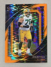 Jon Runyan 2022 Panini Select Suite Level Neon Orange Pulsar /7 PACKERS