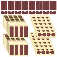 120pcs Adhesive Match Striker Papers Round and Rectangle Stickers