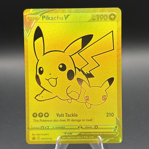Pokémon Pikachu V SWSH145 Promo Full Art Foil Sword & Shield Celebrations