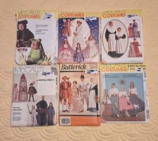 McCalls Costumes Sewing Patterns Lot of 6 Various Costumes and Sizes Butterick