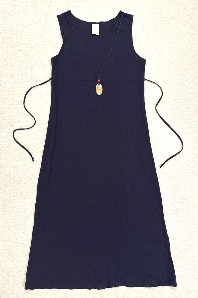 Винтажное платье в стиле 90-х 1990-х Phoebe Buffay размер 10 P имитация ожерелья - Изображение 4 из 4