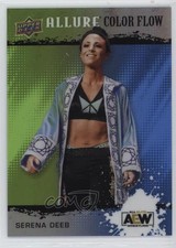 2022 Upper Deck Allure AEW Color Flow Green Blue 52/299 Serena Deeb #R-17 11q6