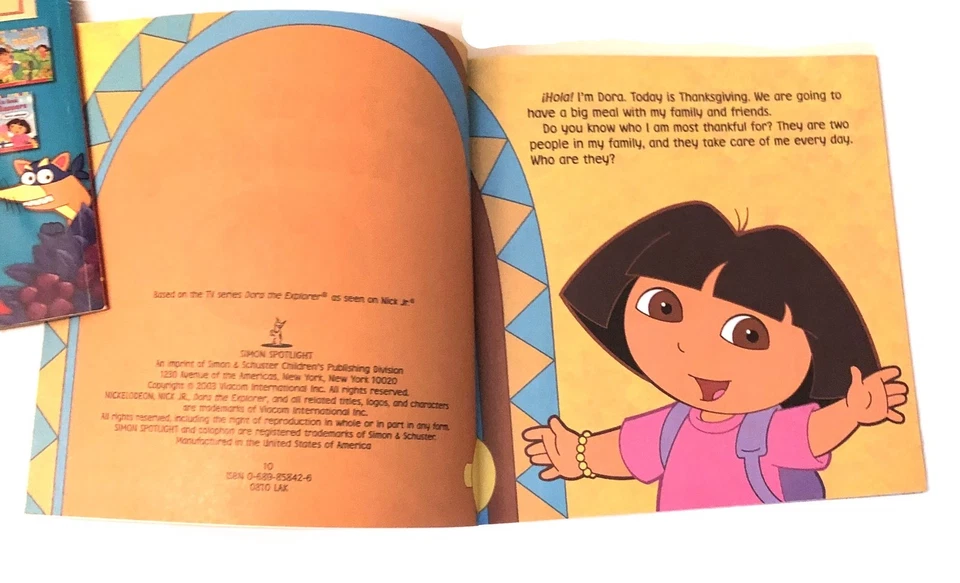 Dora The Explorer Lot of 5 Paperback Books - Deigo School Mermaid Thanksgiving - Image 4 of 4
