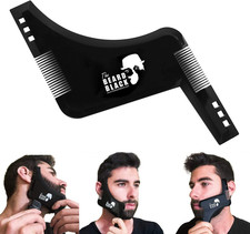 Molde De Barba Para Afeitado - Plantilla Para Recortar Barba Con Peine Integrado