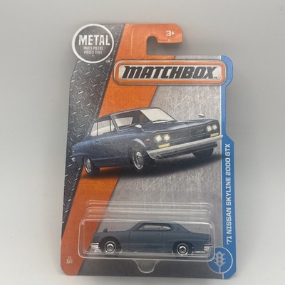 2017 Matchbox #11 '71 Nissan Skyline 2000 GTX MATTE BLUE |