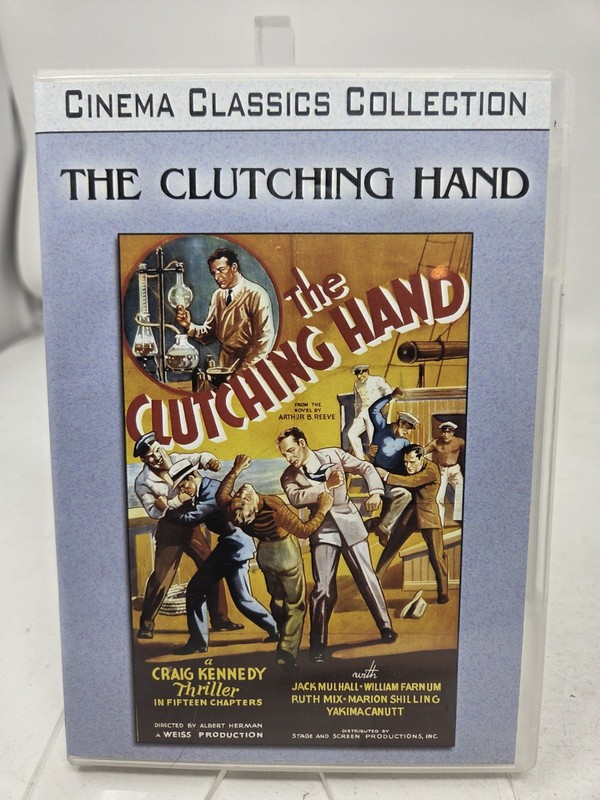 The Clutching Hand DVD 1936 B&W 305 Minutes 2 Disc Jack Mulhall Rex Lease