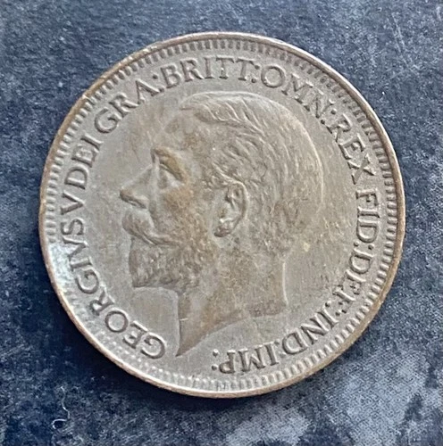 1928 George V Farthing — photo from another recent sale