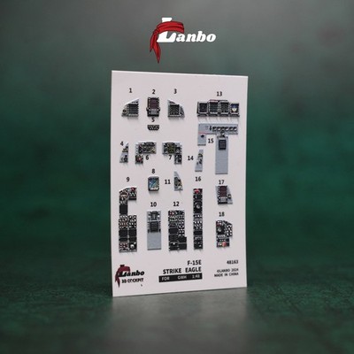 Lanbo Models 3D Cockpit F-15E STRIKE EAGLE 48163 For GWH 1:48