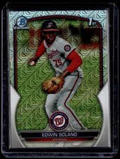 2023 Bowman Chrome #BCP-169 Edwin Solano Prospects Mojo Refractor