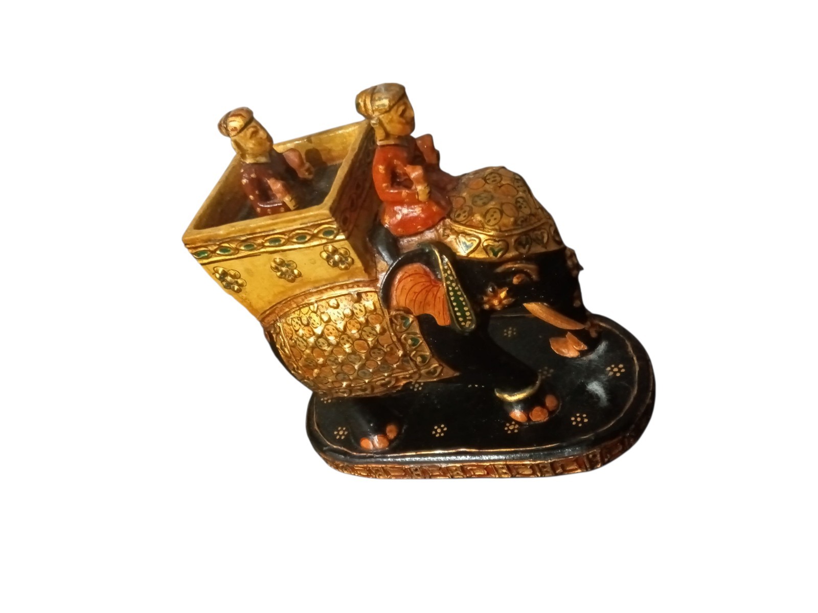 Handmade wooden elephant.