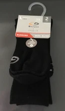 NWT Champion Women's Crew Socks 2 Pairs Wool Blend Black Running Shoe Size 5-9