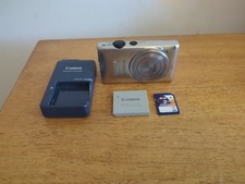 Canon IXUS 220 HS 12.1mp Digital Compact Camera Working + Battery & Charger