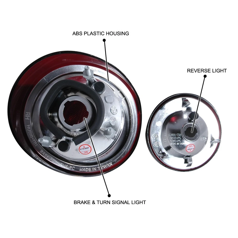 Smoke Fits 2005-2010 Chevy Cobalt 2Dr Tail Lights Stop Brake Lamps Left+Right - Image 4 of 4