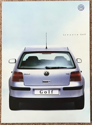 VOLKSWAGEN GOLF Car Sales Brochure Mar 1998 #219-054-51 ITALIAN TEXT TDI GTI - Picture 1 of 2