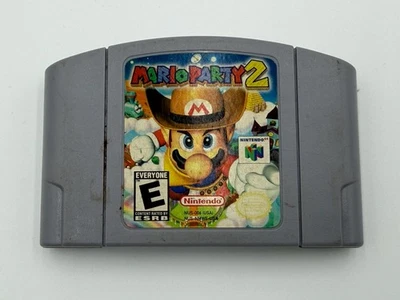 MARIO PARTY 2 NINTENDO 64 N64 AUTHENTIC TESTED RETRO GAME CARTRIDGE - Image 1 of 2
