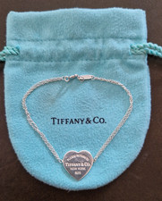 Tiffany & Co 925 Sterlingsilber - Armband mit Herz Anhänger