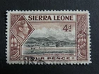 Sierra Leone 1938 KGVI 4d Freetown Harbour - Good Used
