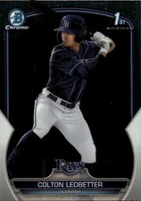 2023 Bowman Draft Colton Ledbetter #BDC-34 Chrome Tampa Bay Rays