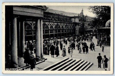 Karlovy Vary Czech Republic Czech Republic Postcard Colonnade Marienbad 1933