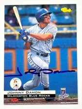 1994 CLASSIC JOHNNY DAMON AUTO BECKETT AUTHENTICATED AUTOGRAPH KC ROYALS