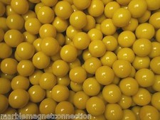 MARBLE LOT 2 POUNDS OF 9/16" OPAL YELLOW GAME / CHECKER MEGA MARBLES