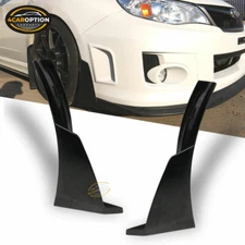 Universal Ikon Style Front Bumper Lip Splitters Winglets Canards 2PC PU