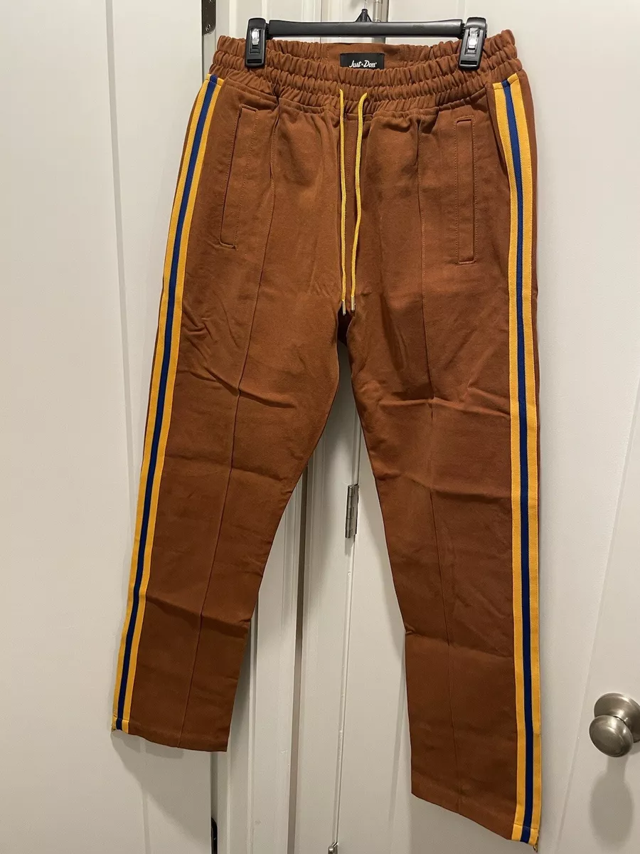 Pants with yellow stripe sale
