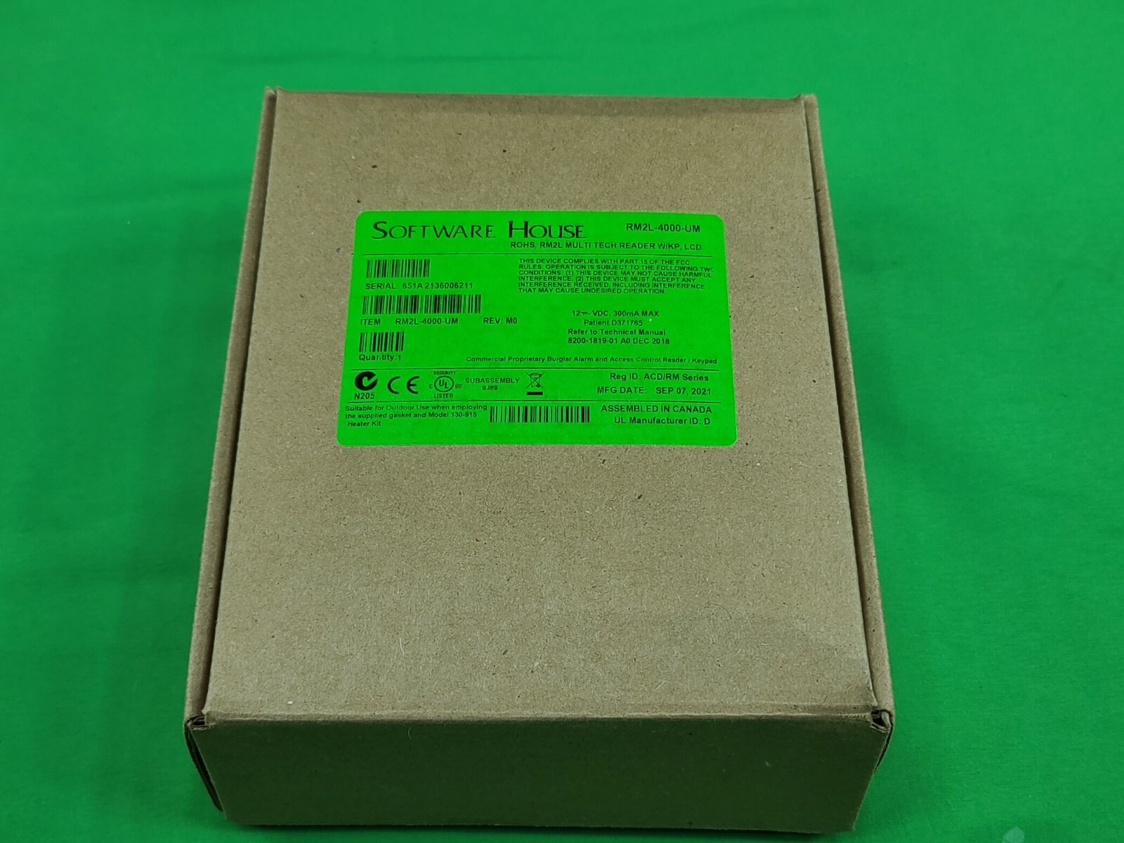 Softwarehouse Rm2l SOFTWARE HOUSE RM2L-4000-UM MUTLI- TECHNOLOGY READER | eBay