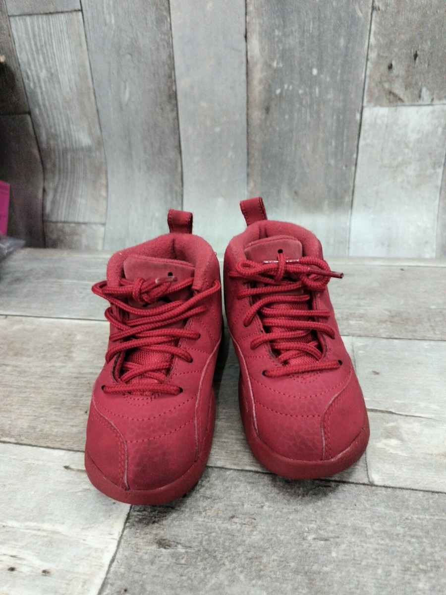 Nike Air Jordan 12 Retro Gym Red Toddler Sneakers Shoes Size 8C