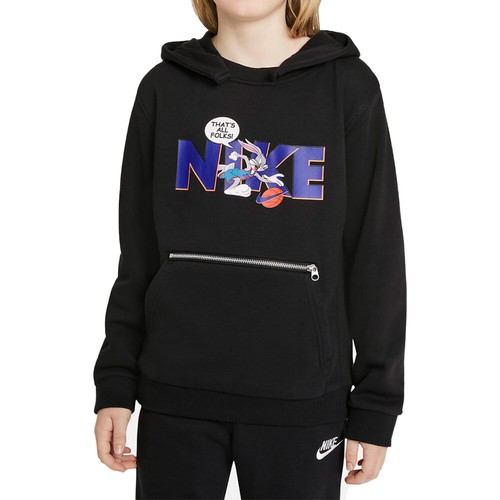 Nike Space Jam A New Legacy Big Kids Dri-Fit Hoodie Black - Picture 2 of 3