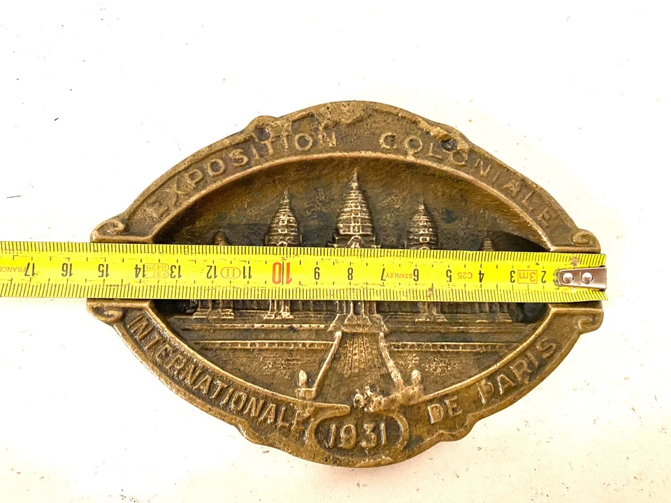 Ancien cendrier en Bronze Exposition Coloniale Internationale de Paris 1931 - Photo 4/4