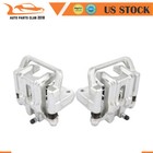 Brake Calipers w/ Bracket Assembly Parts Pair For 03-11 Honda Element Rear