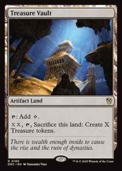 Treasure Vault #180 Aetherdrift Commander Rare Artifact Land MTG