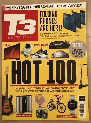 T3 Hot 100 Gadgets Tech Trends Folding Phones Google Alexa #293 FREE SHIPPING JB