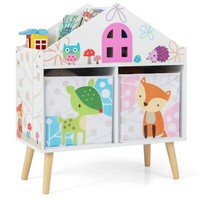 Kinderregal BüCherregal Kinder Mit 2 Aufbewahrungsboxen Spielzeugregal