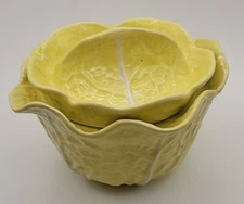 One Secla Taste Setter Sigma Yellow Cabbage Small Covered Soup Bowl Portugal