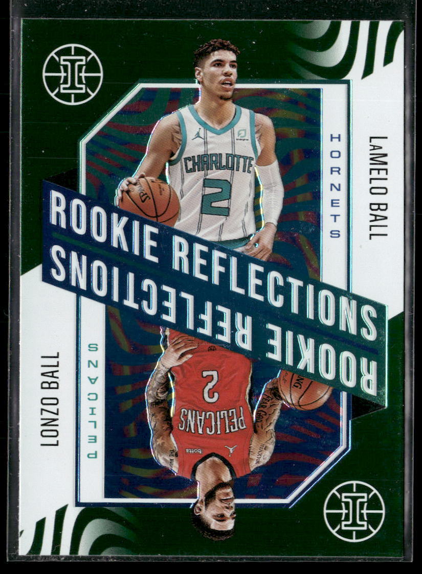 2020-21 Panini Illusions #2 LaMelo Ball / Lonzo Ball Rookie Reflections Emerald