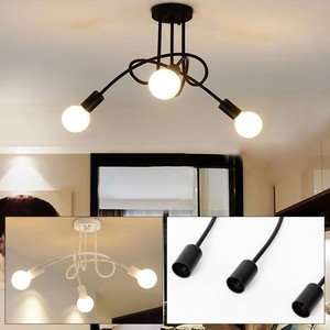 E27 5 Heads Pendant Light Vintage Industrial Edison Ceiling Lamp